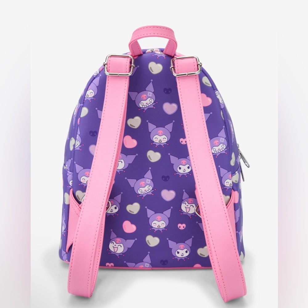 Loungefly Kuromi Plush Backpack- NWT - Picture 4 of 5